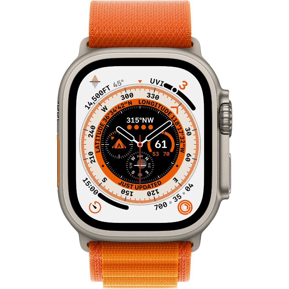 APPLE Watch Ultra GPS+Cell 49 mm (M) Titanium/Orange Alpine Loop