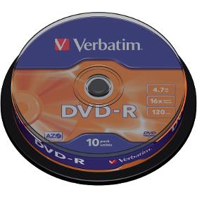 VERBATIM DVD-R 4,7GB 16x 10SP
