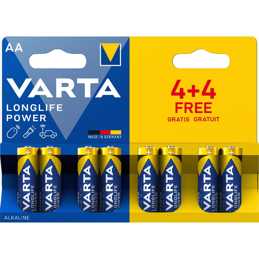 VARTA LR6 4+4BP AA Longlife Power