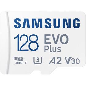 SAMSUNG MicroSDXC 128GB EVO Plus+SD ad