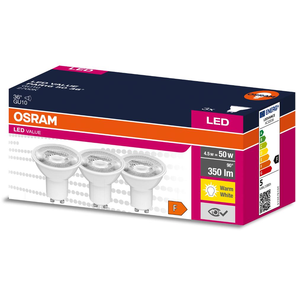Osram LED PAR16 50 36° 4.5 W/2700 K GU10