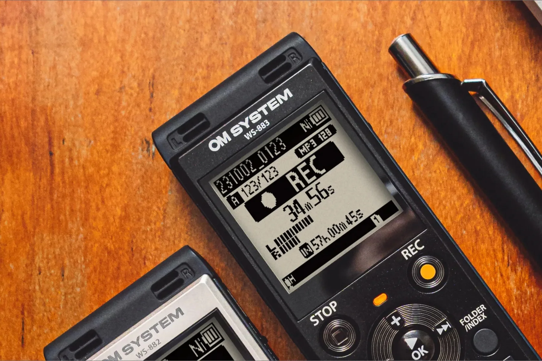 Diktaf&oacute;n Om System WS-883 Black vysokokvalitn&eacute; nahr&aacute;vky