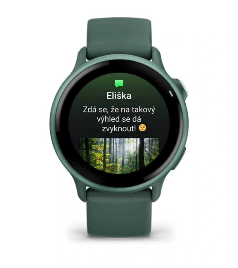Smart hodinky Garmin v&iacute;voactive&reg; 6 disponuj&uacute; smart notifik&aacute;ciami.