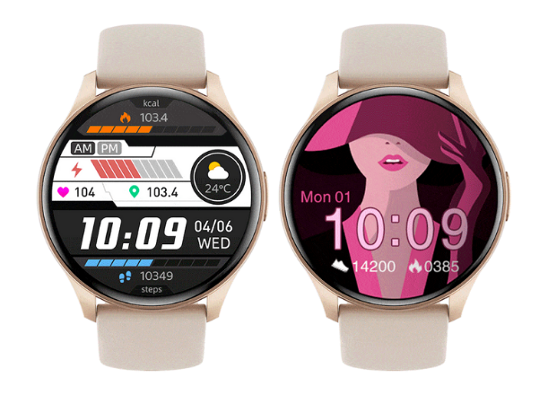 Hodinky Smart hodinky Carneo Gear+ Essential 2nd gen. sa vďaka veľkému výberu ciferníkov prispôsobia vášmu štýlu.