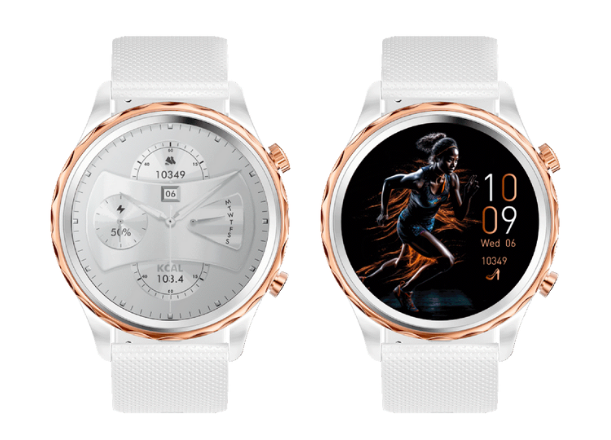 Hodinky Smart hodinky Carneo Queen HR+ sa vďaka veľkému výberu ciferníkov prispôsobia vášmu štýlu.