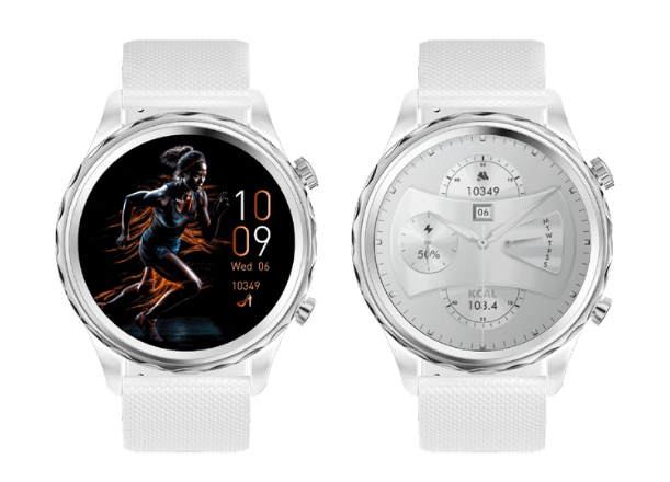 Hodinky Smart hodinky Carneo Queen HR+ sa vďaka veľkému výberu ciferníkov prispôsobia vášmu štýlu.