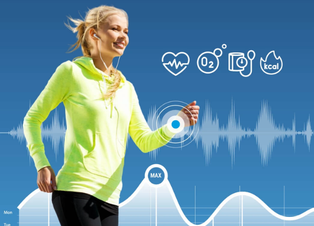 So Smart hodinkami Carneo Queen HR+ môžete po celý deň nepretržite sledovať svoju srdcovú frekvenciu.