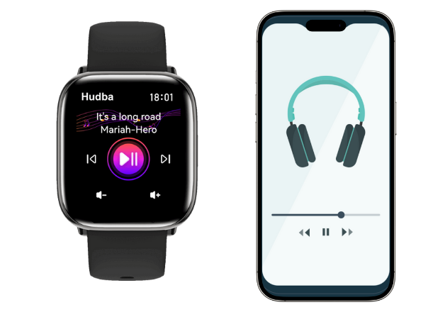 S hodinkami Smart hodinky Carneo Proxima HR+ si hudbu pustíte priamo zo zápästia.
