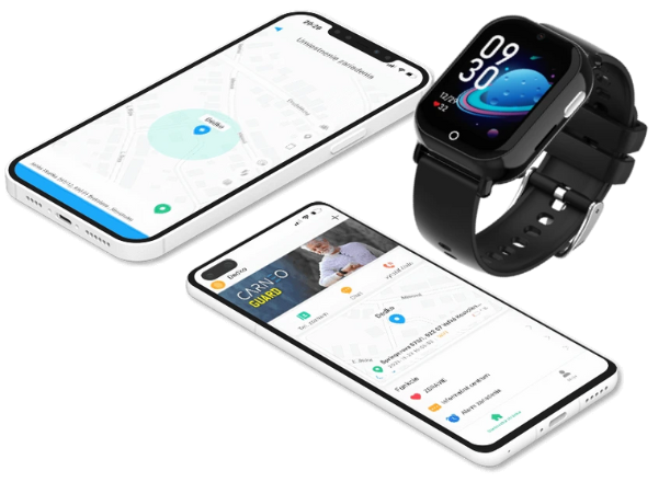 Aplikácia Carneo Guard vám ponúka jednoduché a intuitívne prepojenie s hodinkami Carneo Guardkid+ 4G TINY Black.