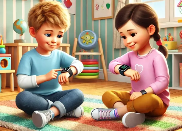 Hodinky GUARDKID+ 4G TINY Black sa okrem bezpečnosti postarajú aj o zábavu.