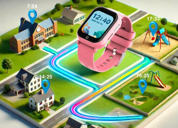 Hodinky CARNEO GuardKid+ 4G TINY Pink spolu s aplikáciou CARNEO GUARD a GPS vám prinesú informácie o presnom pohybe vášho dieťaťa.