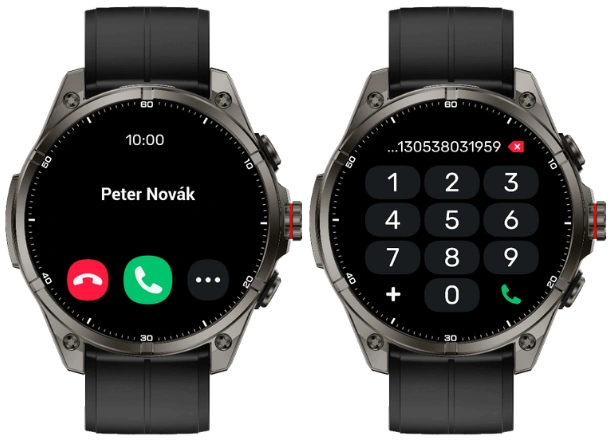 Vďaka funkcii BT call m&ocirc;žete telefonovať priamo z hodiniek Carneo GTR eXpedition.