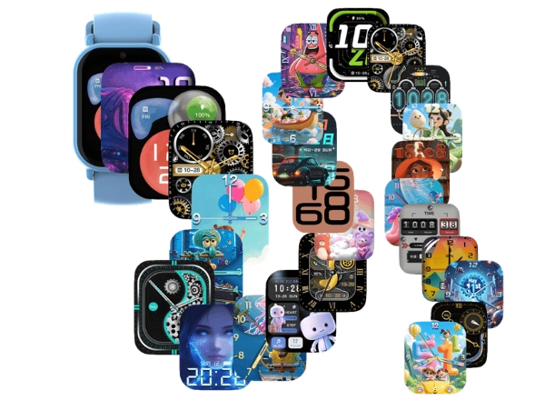 De&scaron;tsk&eacute; hodinky CARNEO GUARDKID+ 4G Buddy sa vďaka veľk&eacute;mu v&yacute;beru cifern&iacute;kov prisp&ocirc;sobia &scaron;t&yacute;lu v&aacute;&scaron;ho dieťaťa..