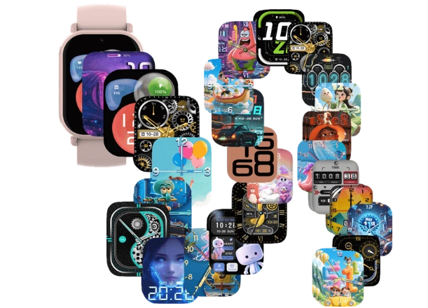 De&scaron;tsk&eacute; hodinky CARNEO GUARDKID+ 4G Buddy sa vďaka veľk&eacute;mu v&yacute;beru cifern&iacute;kov prisp&ocirc;sobia &scaron;t&yacute;lu v&aacute;&scaron;ho dieťaťa..