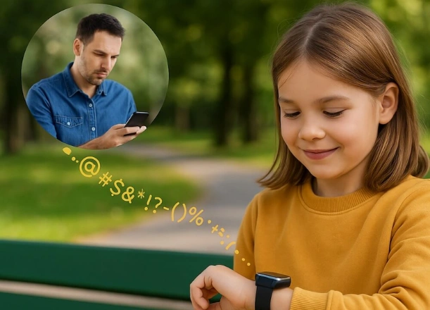 Hodinky CARNEO GuardKid+ 4G chr&aacute;nia d&aacute;ta pred zneužit&iacute;m pomocou AES &scaron;ifrovania a technol&oacute;gie CryptoLogic&reg;.