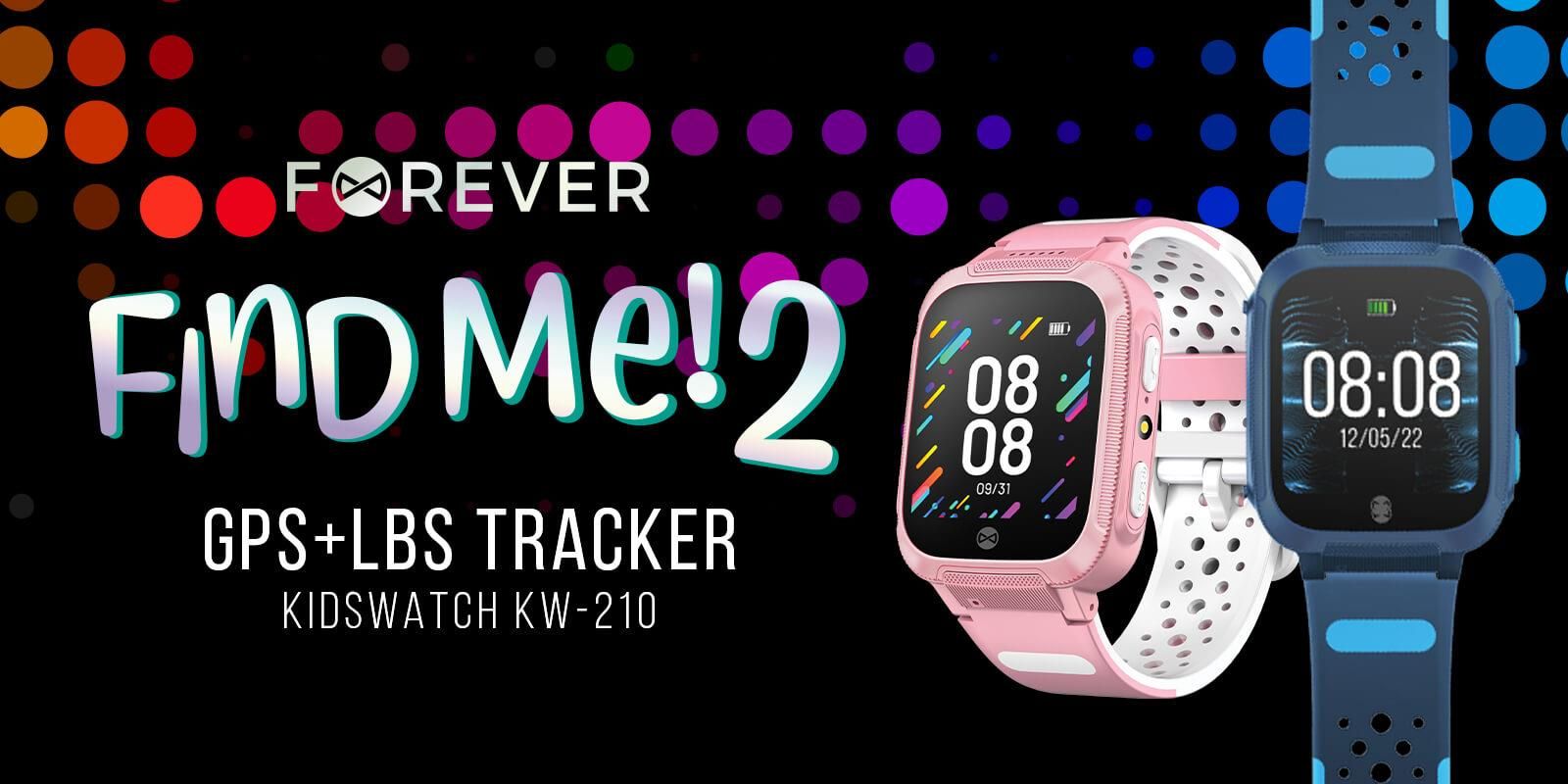 Smart hodinky Forever Kids Find Me2 KW-210 GPS Pink uvod