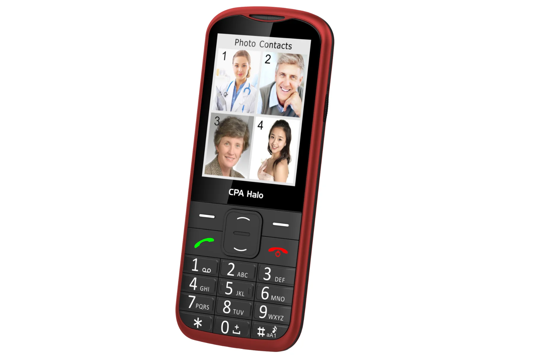 Mobilný telefón CPA Halo 28 Senior red + nab.st foto kontakty