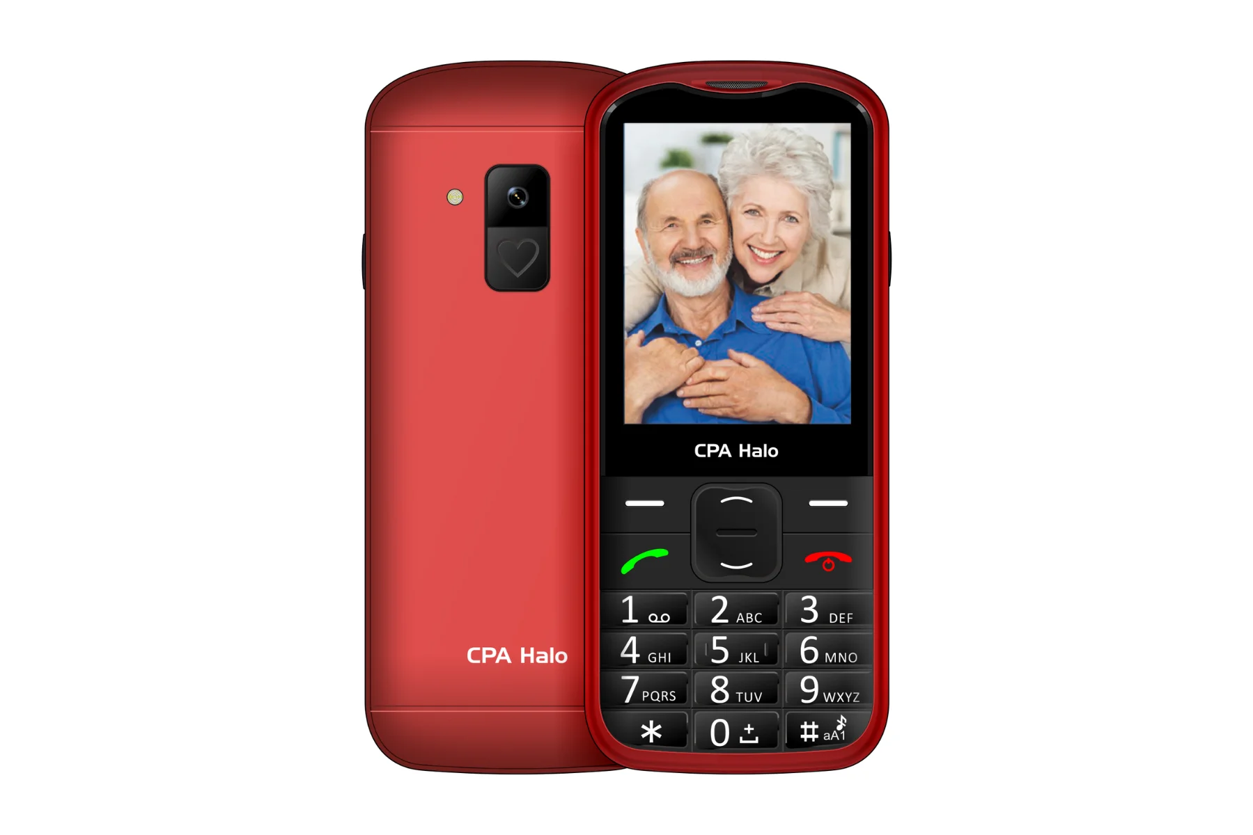 Mobilný telefón CPA Halo 28 Senior red + nab.st displej
