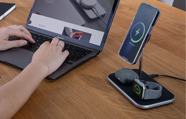 Bezdrôtová nabíjačka Epico 3in1 MagSafe ponúka výkonné nabíjanie so štýlom