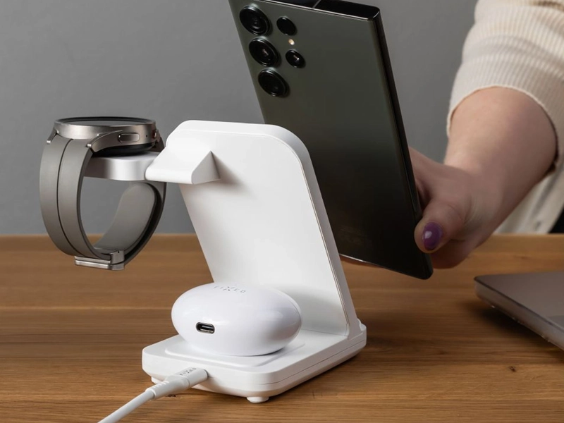 Fixed_powerstation stojanček s bezdrôtovým nabíjaním