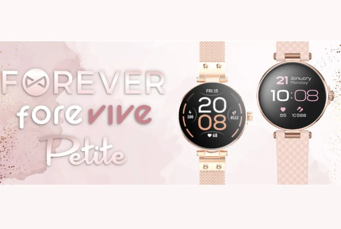 Dámske inteligentné hodinky v ružovom zlate