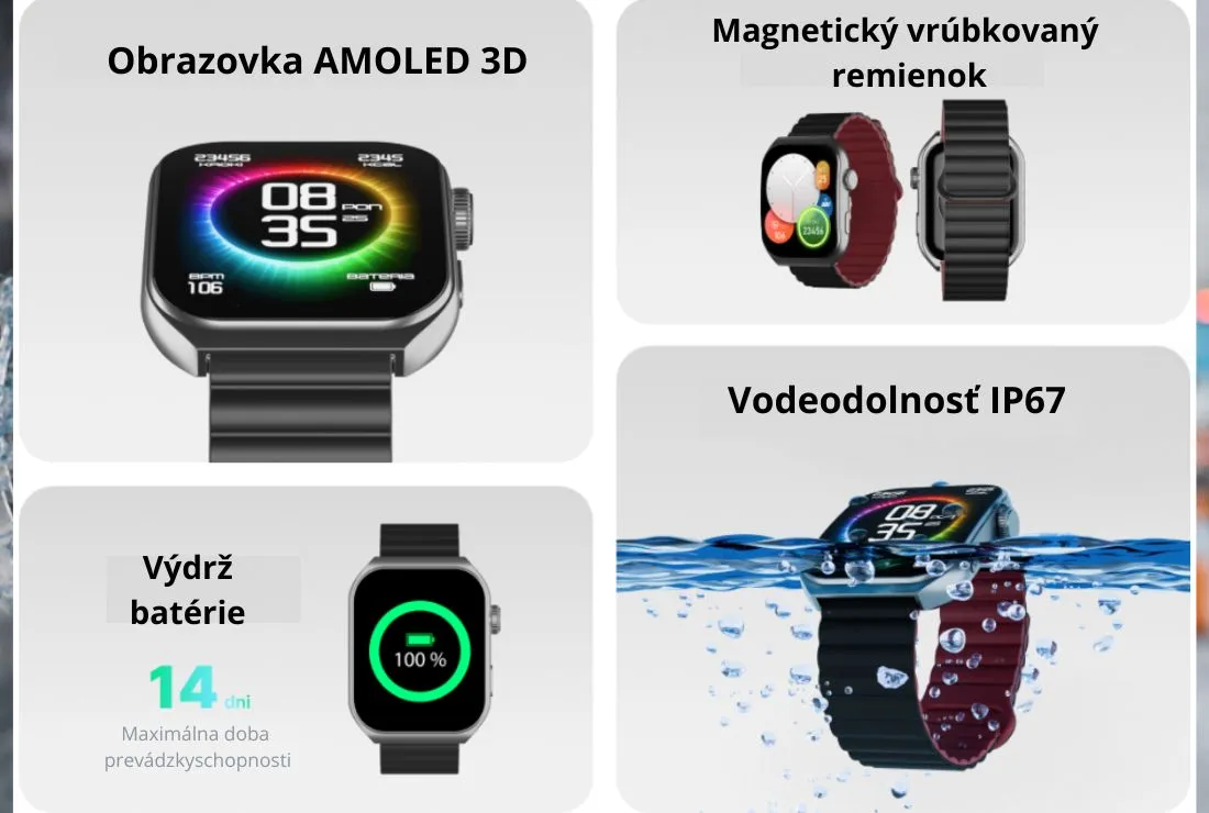 Inteligentné hodinky pre dynamických a odvážnych