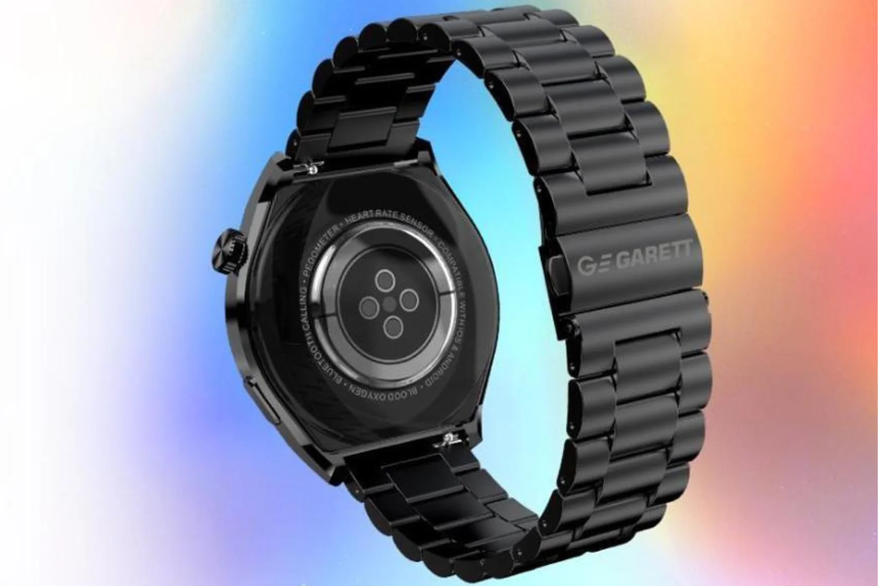 Smart hodinky Garett V12 Black Steel indukcne nabijanie