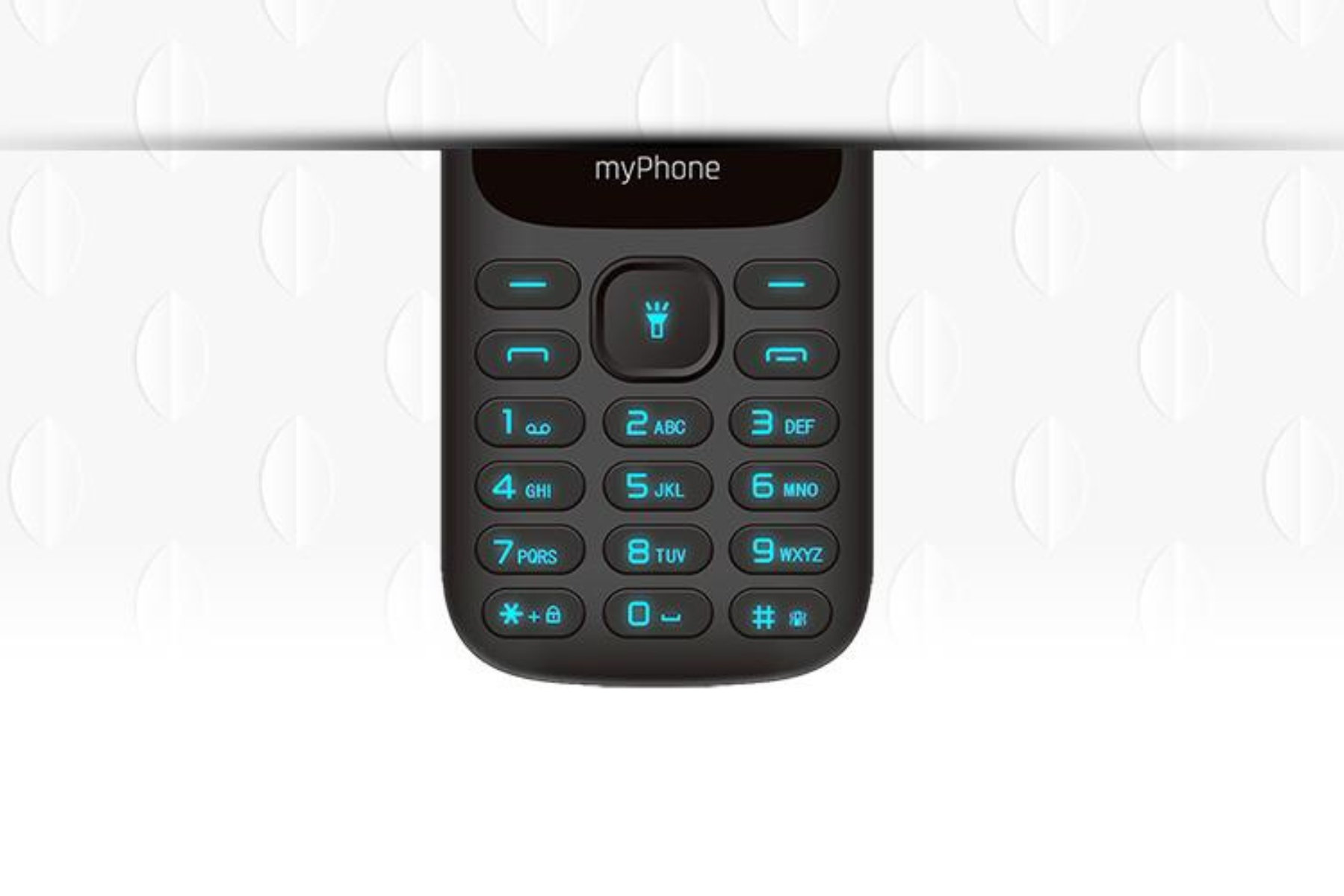 Telefón My Phone 2220 čierny jednoduchy kompaktny
