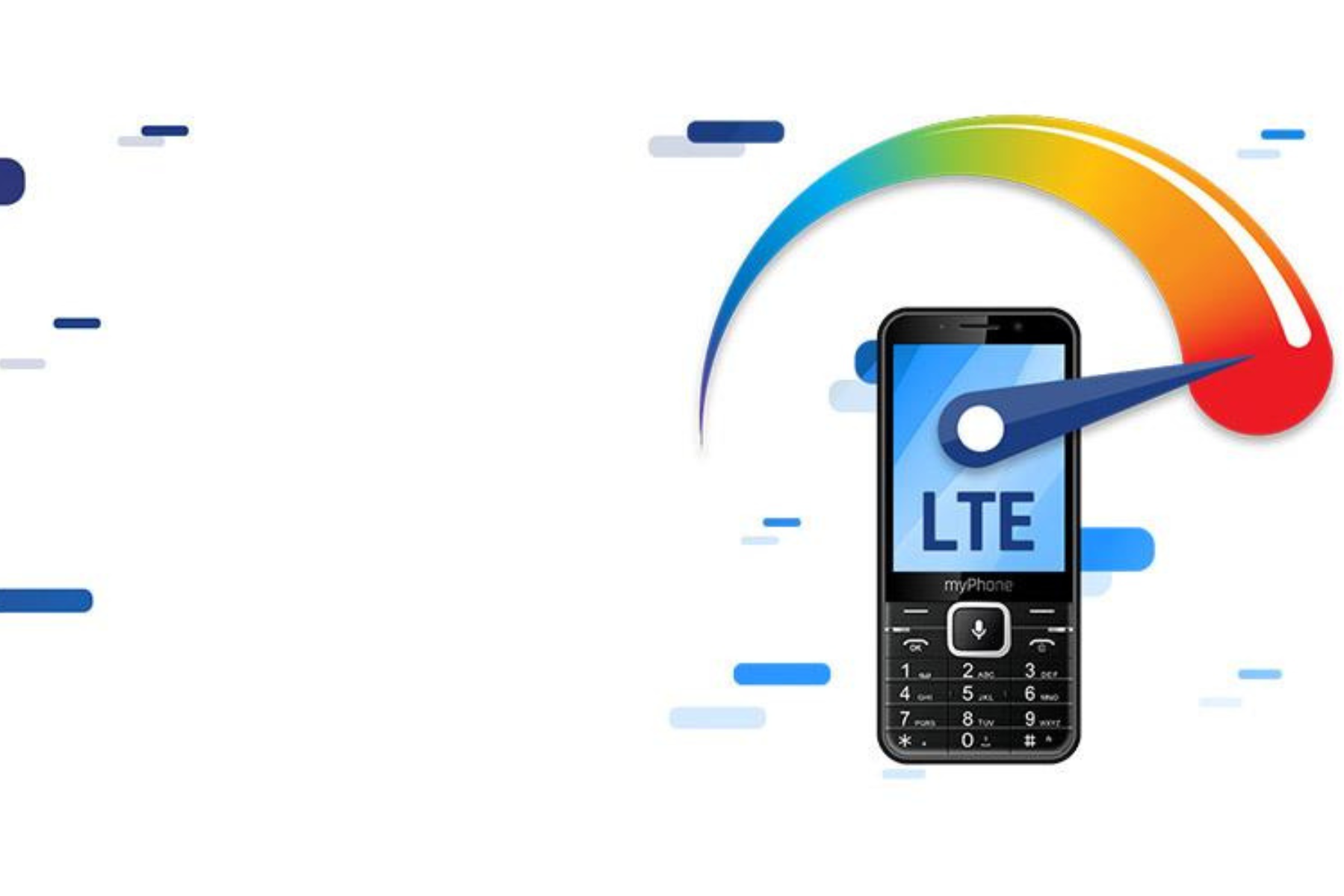 Telefón MyPhone Up Smart LTE čierny LTE
