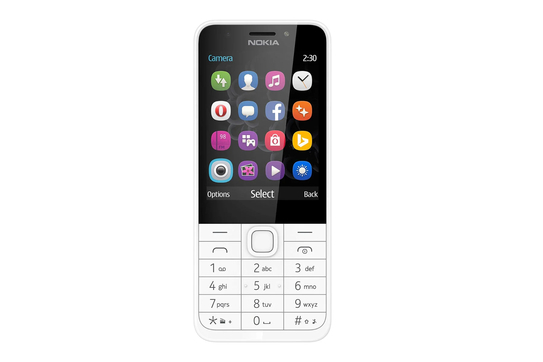 Mobilný telefón Nokia 230 DS White/Silver displej