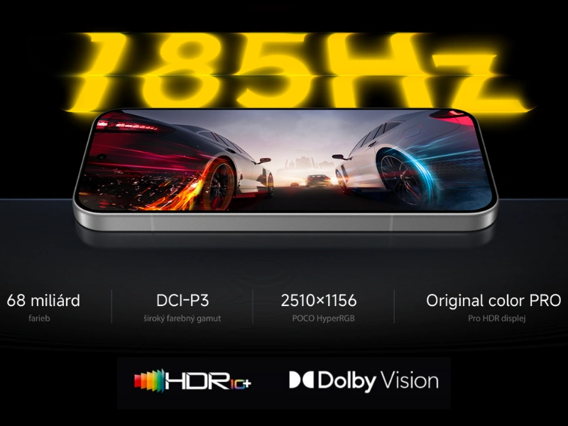 V&yacute;nimočn&yacute; AMOLED displej s technol&oacute;giou HyperRGB telef&oacute;nu POCO F9 Pro prinesie neprekonateľn&yacute; vizu&aacute;lny z&aacute;žitok.