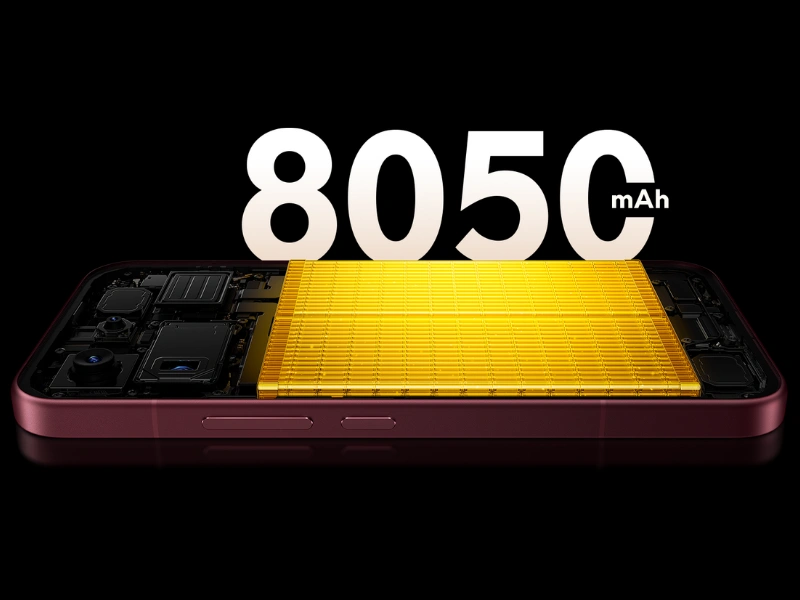 8050 mAh bat&eacute;ria telef&oacute;nu POCO F9 Ultra poskytne takmer nekonečne dlh&uacute; mobiln&uacute; z&aacute;bavu.