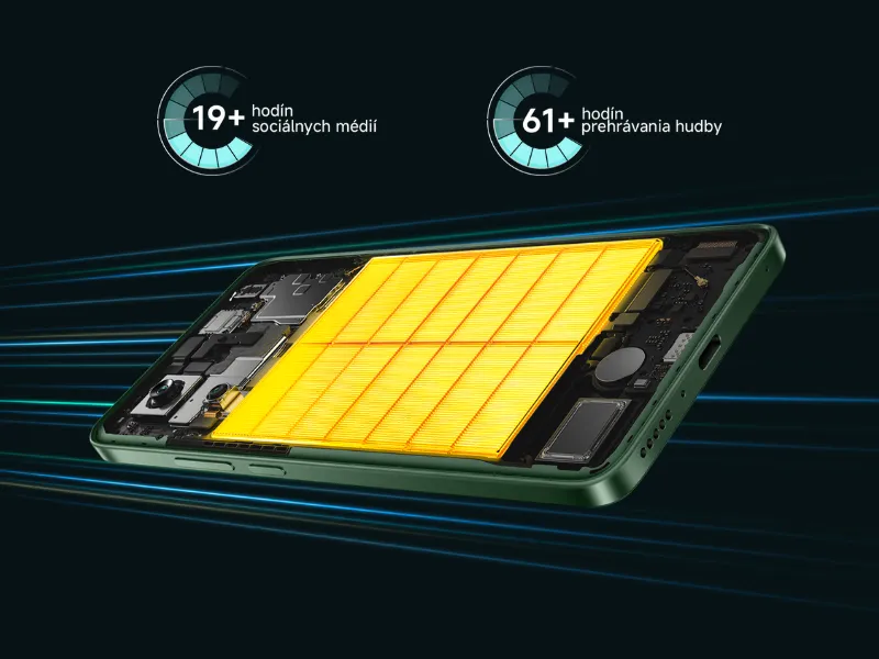 5110 mAh batéria telefónu POCO M7 Pro 5G Purple vám prinesie hodiny vašej obľúbenej zábavy.