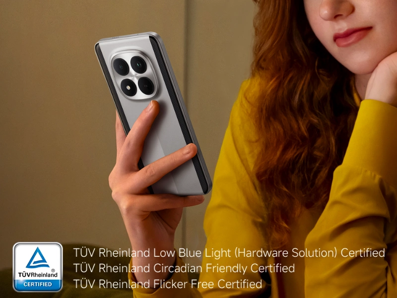 Či už pozeráte filmy, hráte hry alebo len tak blúdite po sociálnych sieťach, pred unavenými očami vás ochráni displej telefónu POCO M8 Pro 5G s trojnásobnou certifikáciou TÜV Rheinland.