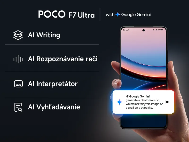 AI telefónu POCO F7 Ultra Black vám uľahčí život.
