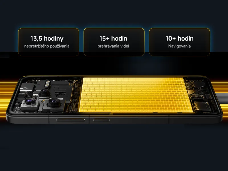 5300 mAh batéria telefónu POCO F7 Ultra Black poskytne takmer nekonečne dlhú mobilnú zábavu.