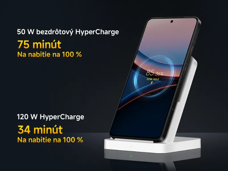 Rýchle 120 W nabíjanie HyperCharge telefónu POCO F7 Ultra Black vás podrží za každých okolností.