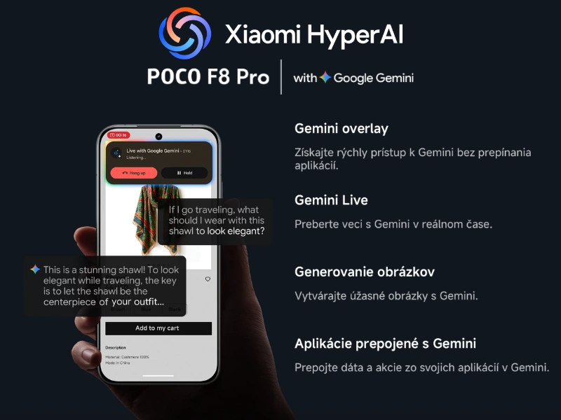 AI telefónu POCO F7 Pro vám uľahčí život.