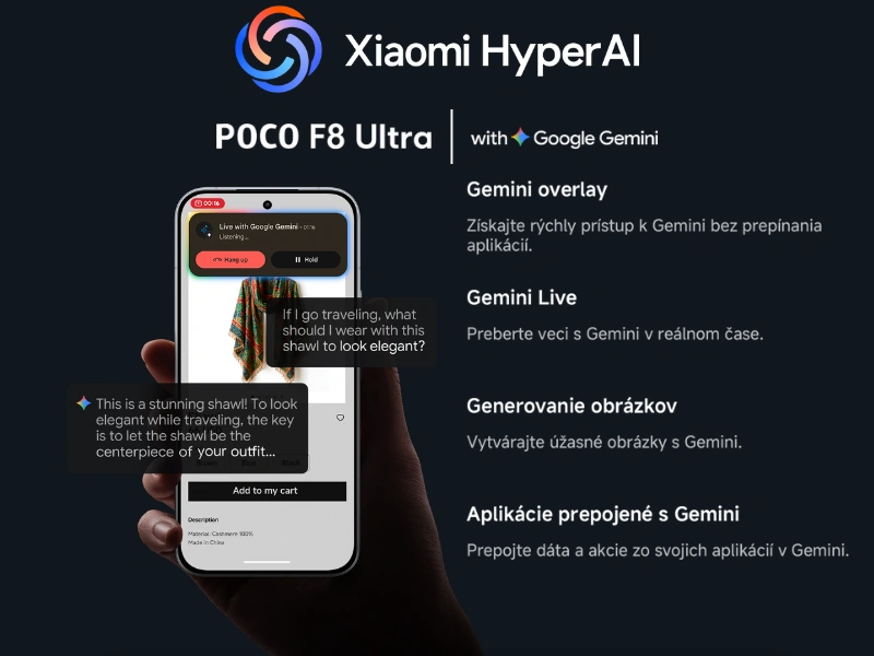 AI telef&oacute;nu POCO F7 Ultra Black v&aacute;m uľahč&iacute; život.