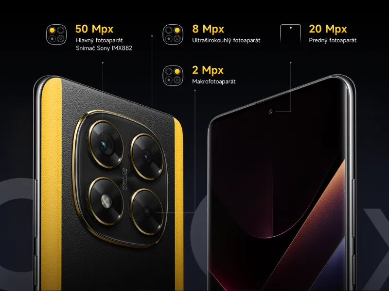 fotoaparáty smartfónu POCO X7 otvárajú dvere pre vašu kreativitu.