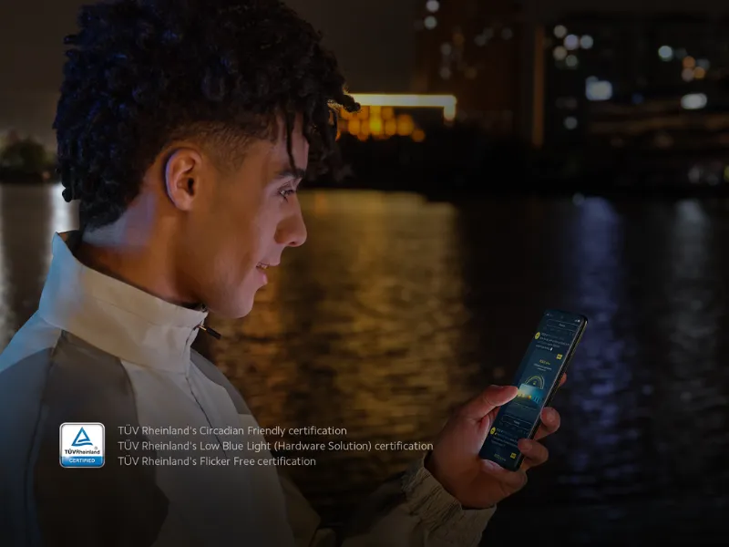3 certifikácia TUV je známkou najvyššej ochrany oči pri používanie telefónu POCO X7