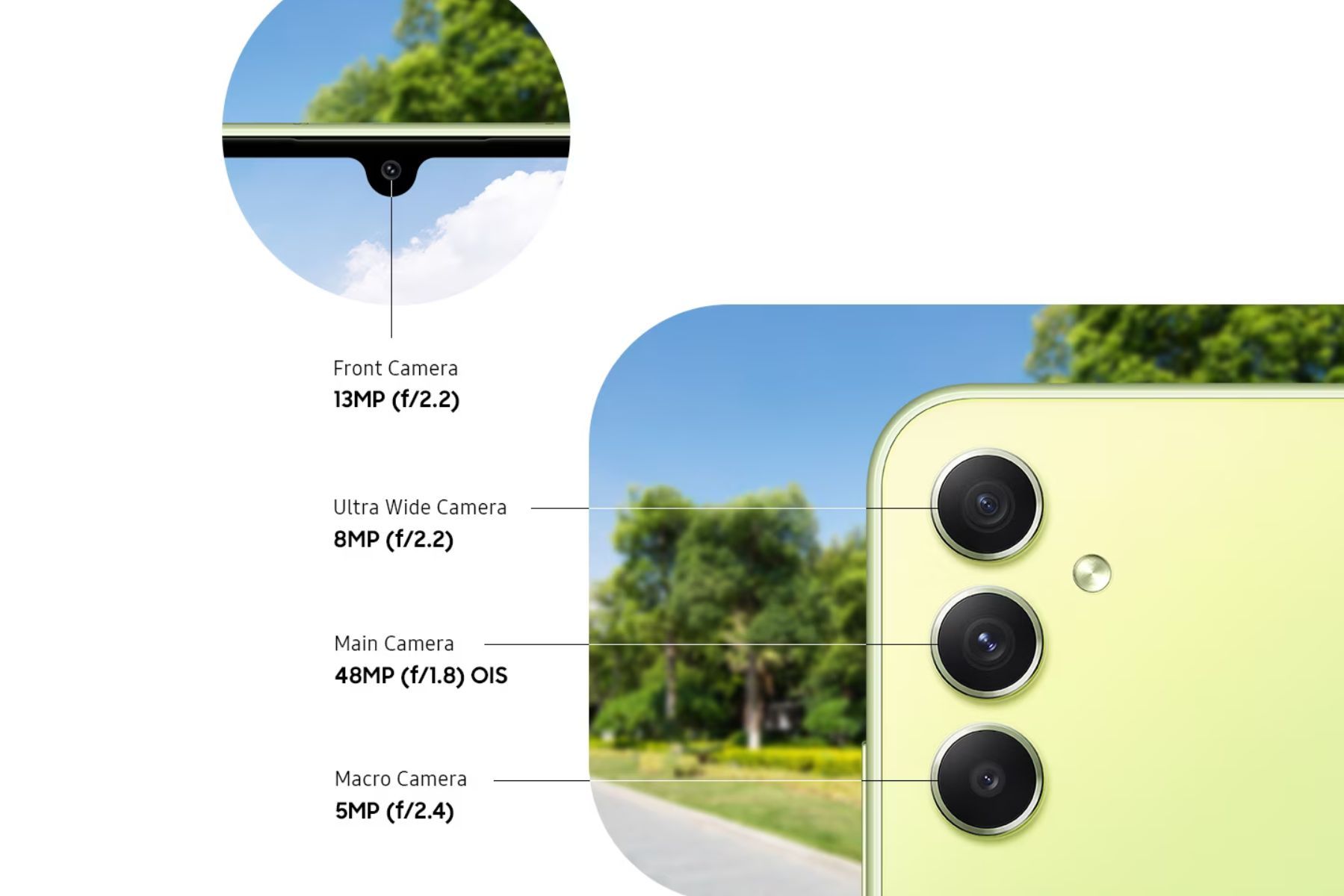 Samsung SM-A346 Galaxy A34 5G DS 6/256 GB Green fotoaparaty