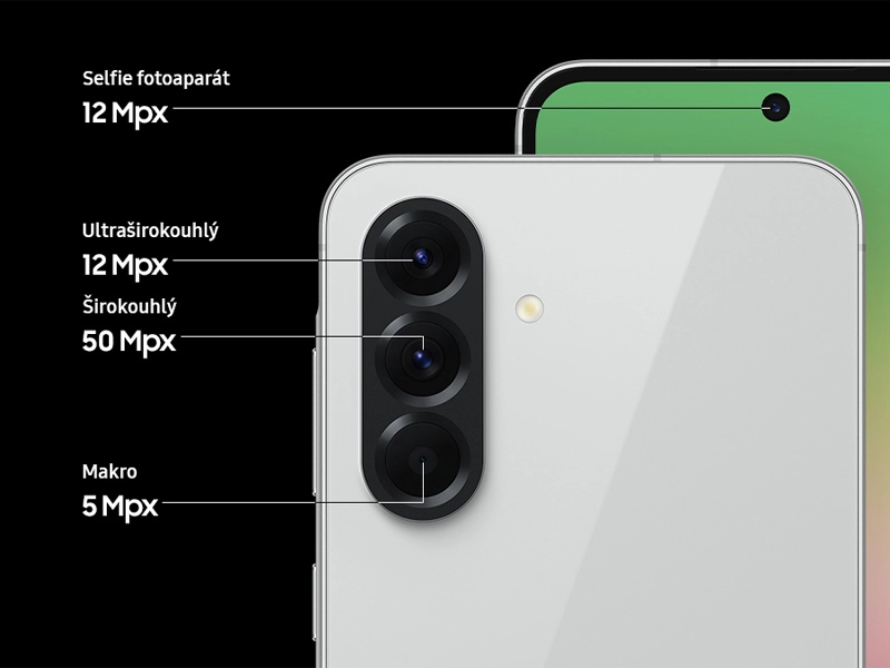 Samsung Galaxy A56 5G fotoaparáty.