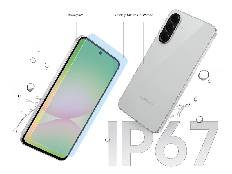 Mobilný telefón Samsung Galaxy A56 ochrana IP67.