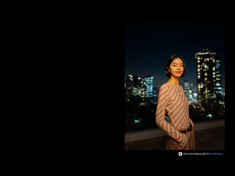 Samsung Galaxy A56 5G Funkcia Nightography.