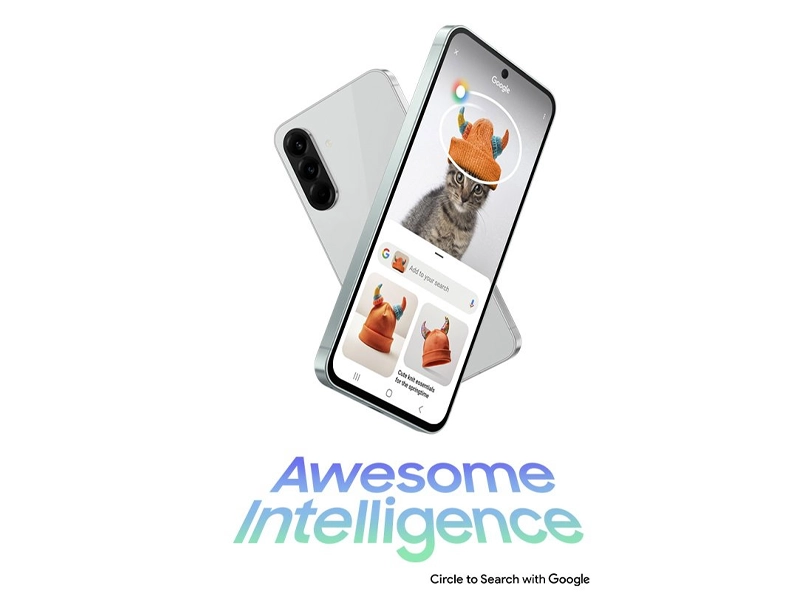 Telefón Samsung Galaxy A56 circle to search with Google.