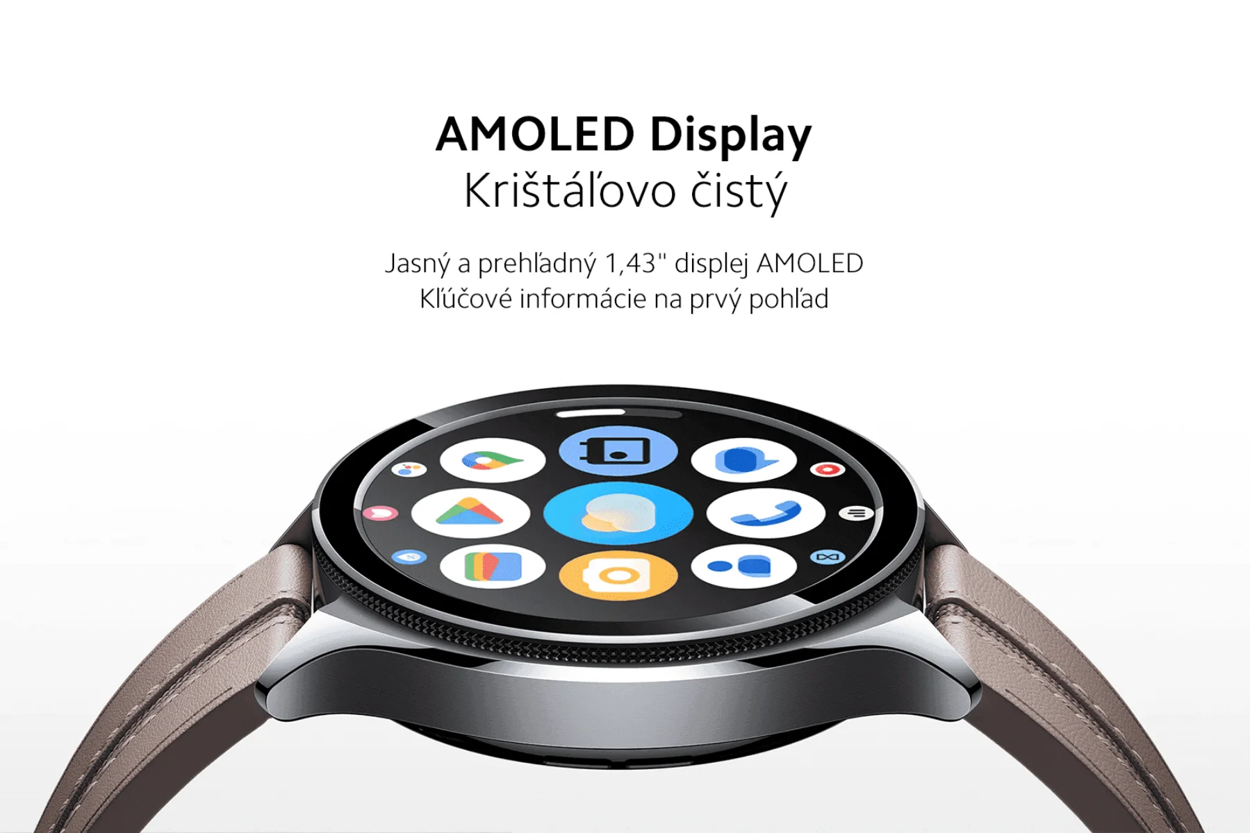 Smart hodinky Xiaomi Watch 2 Pro - 4G LTE Silver displej