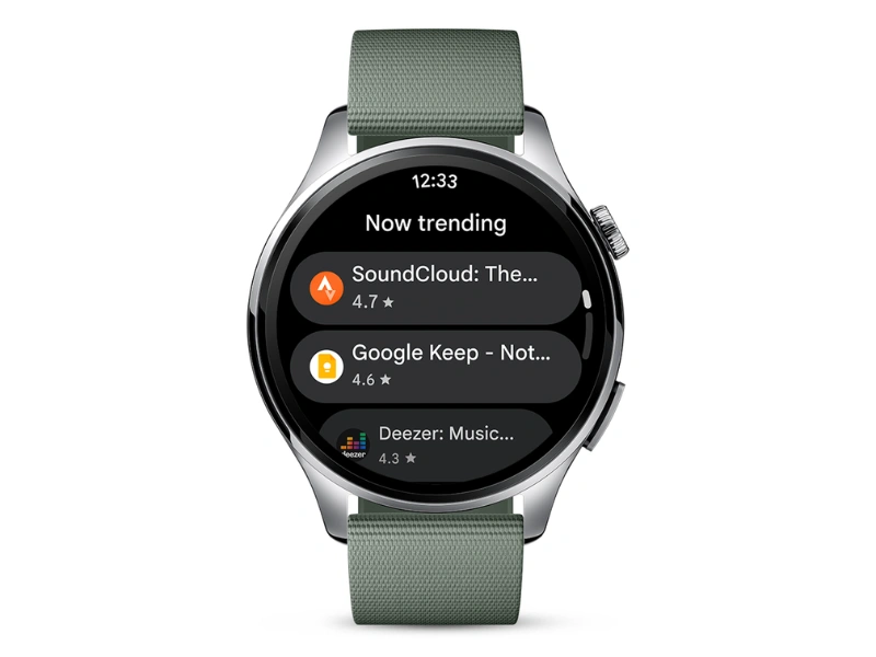 Sťahujte nové aplikácie do Xiaomi Watch 5 prostredníctvom Google Play.