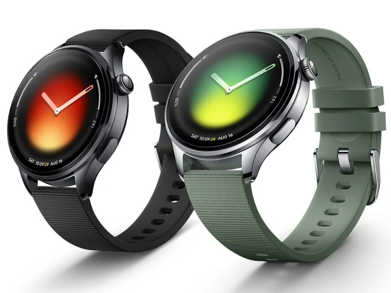 Xiaomi Watch 5 sú vyrobené z kvalitnej nehrdzavejúcej ocele v luxusnom dizajne klasických hodiniek.