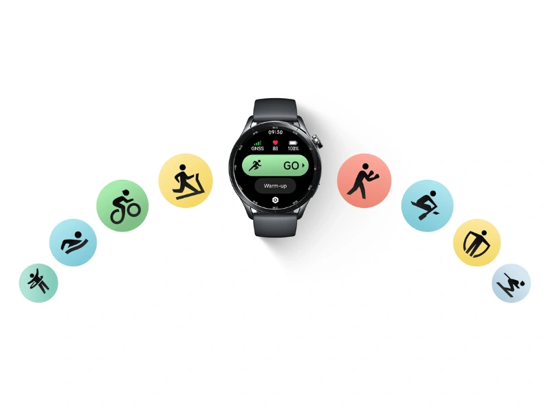 Hodinky Xiaomi Watch S5 Black ponúkajú viac než 150 športových režimov.